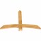 Ekena Millwork Bellingham Rough Sawn Timber Gable Bracket, Western Red Cedar, 48"W x 32"H x 2"D x 4"F, 16/12 Pitch GBW048X32X0204BEL00RWR - alternate 3